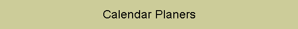 Calendar Planers